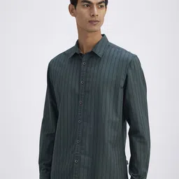 Pepe Jeans Striped Spread Collar Cotton Regular Fit Shirt image 3