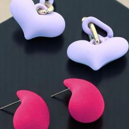 VAGHBHATT Women Purple Earrings-picture-18