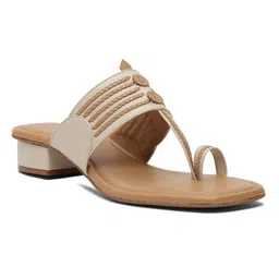 ERIDANI Embellished Ethnic Block Sandals image 4