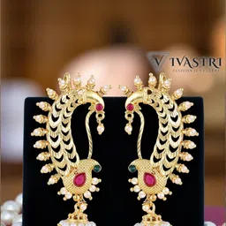 VIVASTRI Women Gold-Plated Alloy Earrings-picture-16
