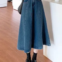 StyleCast Denim A-Line Midi Skirt-picture-31