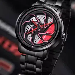 SWADESI STUFF Men Dial & Straps Analogue Watch ROTATE 004 RED 18 image 3