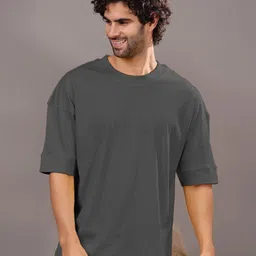 Friskers Men Solid Round Neck Cotton T-shirt-image-49