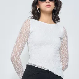 SF JEANS by Pantaloons Embroidered Ruffles Top-picture-18