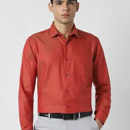Van Heusen Men Solid Spread Collar Pure Cotton Formal Shirt-picture-40