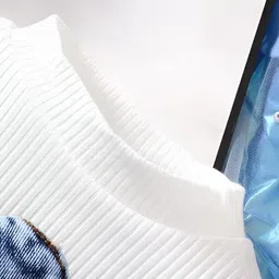 ELPIXIE FASHION Girls Solid Ribbed Top With Jogger & Purse image 3