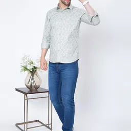 Sparky Men Floral Opaque Printed Casual Shirt image 4