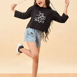 Stylo Bug Girls Printed Sweatshirt image 3