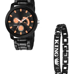 Gopal Shopcart Unisex Analogue Watch With Bracelet PandoBLK AeviyoRG D 801BLK k Bracelet-image-85