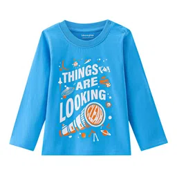 Honeyhap Boys Pure Cotton Typography Printed Night suit image 3