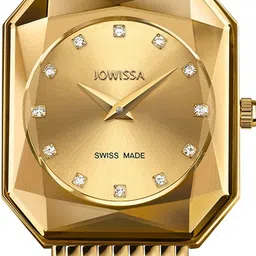 JOWISSA Unisex Embellished Dial & Stainless Steel Bracelet Style Straps Analogue Watch J8.079.M image 5