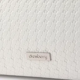 DressBerry Textured PU Structured Shoulder Bag image 3