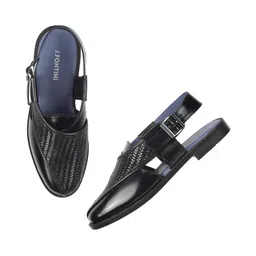 J.FONTINI Men Leather Shoe-Style Sandals image 5