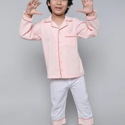 Little Clothings Boys Striped Pure Cotton Night suit-image-62