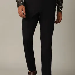 JB STUDIO Men Mid-Rise Slim Fit Formal Trousers-picture-18