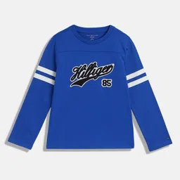 Tommy Hilfiger Boys Typography Printed Applique T-shirt-picture-54