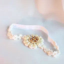 Choko Girls Off White Embellished Hairband-image-11