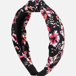 BuckleUp Floral Printed Knot-Detail Hairband-image-91