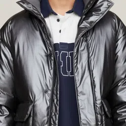 Mast & Harbour Stand Collar Long Sleeves Padded Jacket image 3