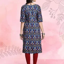 Ethnic basket Women Pack Of 2 Multicoloured Crepe Kurtas image 4