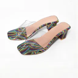 TODRIA Printed Block Sandals image 4
