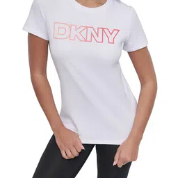 DKNY Women Brand Logo Applique T-shirt-image-27