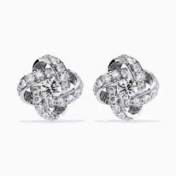 VALANOVA BIS Hallmarked 18Kt White Gold Diamond Studded Earrings 2.76 gm-image-27