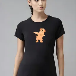 SZN Women Graphic Printed Round Neck T-shirt-image-60