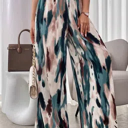 Outzidr Women Abstract Relaxed Mid-Rise Wide Leg Trouser-image-96