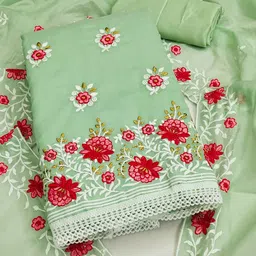 DIVASTRI Embroidered Unstitched Dress Material-picture-13