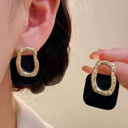 KRENOZ Gold-Plated Square Studs image 2