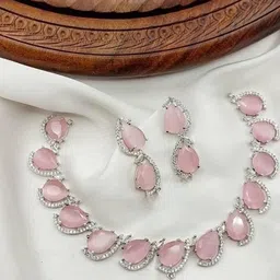 TIYARA Silver-Plated Brass Jewellery Set-picture-36