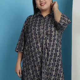 theRebelinme Floral Print Shirt Style Longline Top-picture-22