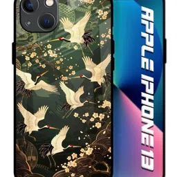 QRIOH Floral Printed iPhone 13 Back Case Mobile Accessories image 2