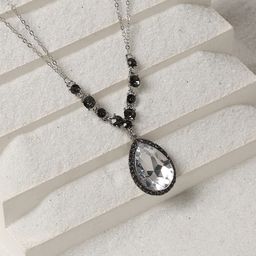 SOHI Silver Plated Stone Studded & Beaded Chain-picture-36