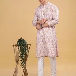 Anouk Men's Ethnic Foil Printed Long Kurta image 5