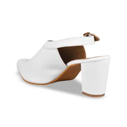 TRYME Women Block Pointed Toe Sandals Heels image 3