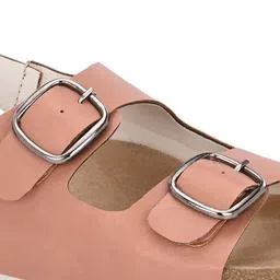 BIZZARO Women Buckle Open Toe Flats with Airmax Sole image 4