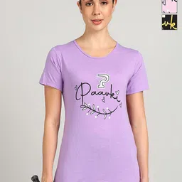 PAAVKI Pack Of 3 Typography Printed Round Neck Cotton T-shirts-picture-20