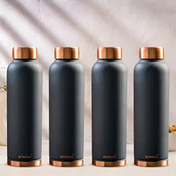 BOROSIL Grey Set of 4 Copper Solid Water Bottle-picture-39