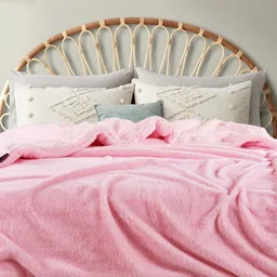 VAS COLLECTIONS Pink Heavy Winter 500 GSM Single Bed Blanket-image-23