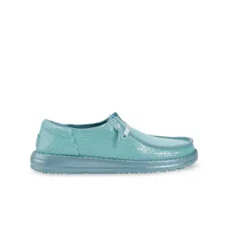HEYDUDE Women Textile Embellished Round Toe Slip-On Sneakers image 5