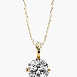 VALANOVA 925 Sterling Silver Gold Diamond Studded Pendant-0.47g-picture-10