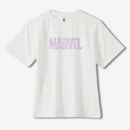 YK Marvel Boys Typography Printed Pure Cotton Oversized T-shirt image 1