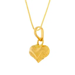 WHP JEWELLERS Loven 22 KT Yellow Gold Pendant For Women. image 3