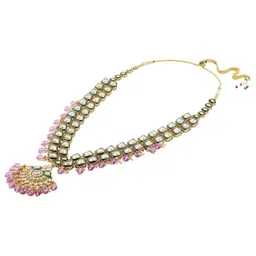 Zaveri Pearls Stone-Studded & Beaded Jewellery Set image 4