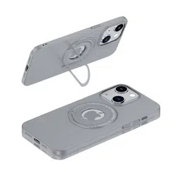 Luxury Kase Solid iPhone 15 Premium Magnetic Support Shell Back Case image 1