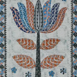 MILAAV White Floral 144 TC King Bedsheet with 2 Pillow Covers image 3