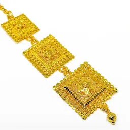 Mansi Jewl Point Gold-Plated Maang Tikka-image-12
