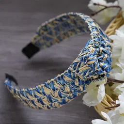 MIZORRI Women Blue & Black Hairband-image-9